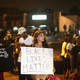 Demonstrators in Ferguson, Mo., Aug. 15, 2014, after the police killing of Michael Brown
Scott Olson/Getty Images